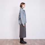 ピグメント裏毛タイトスカート