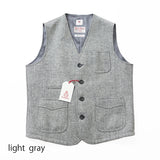 ハリスツイル無地アウターベスト【Made in Japan】
