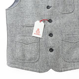 ハリスツイル無地アウターベスト【Made in Japan】