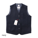 ハリスツイル無地アウターベスト【Made in Japan】