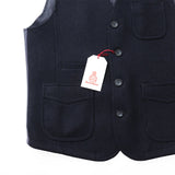 ハリスツイル無地アウターベスト【Made in Japan】