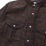 マルチカラーデニムバンドカラーシャツ【Made in Japan】