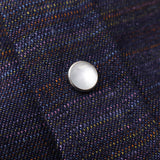 マルチカラーデニムバンドカラーシャツ【Made in Japan】