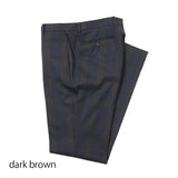 ストレッチシャドーチェックパンツ(ノータック)【Made in Japan】