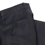 ストレッチシャドーチェックパンツ(ノータック)【Made in Japan】