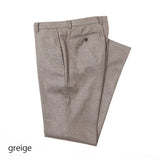 ストレッチウールカルゼ パンツ(ノータック)【Made in Japan】