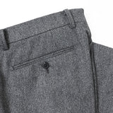 【尾州】カシミヤ混ストレッチヘリンボーン パンツ(ノータック)【Made in Japan】