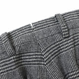 【尾州】カシミヤストレッチグレンチェック パンツ(ノータック)【Made in Japan】