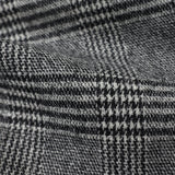 【尾州】カシミヤストレッチグレンチェック パンツ(ノータック)【Made in Japan】