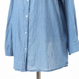 シアーデニムシャツロング