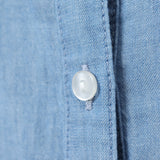 シアーデニムシャツロング