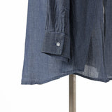 シアーデニムシャツロング