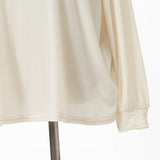 ロゴプリントベロアロングTシャツ