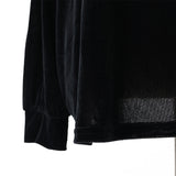 ロゴプリントベロアロングTシャツ