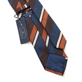 【FRANCO BASSI】カラーストライプネクタイ【Made in Italy】