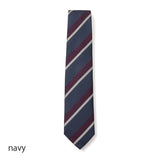 【FRANCO BASSI】ダブルストライプクレリックネクタイ【Made in Italy】