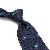 【FRANCO BASSI】フラワー小紋ネクタイ【Made in Italy】