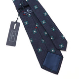 【FRANCO BASSI】フラワー小紋ネクタイ【Made in Italy】