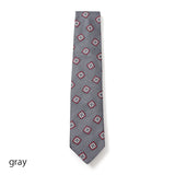 【FRANCO BASSI】スクエアフラワー小紋ネクタイ【Made in Italy】