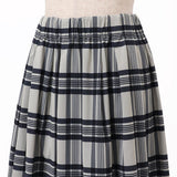 リバーシブルタフタチェック スカート