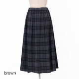 リバーシブルタフタチェック スカート