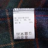 ブラッシュドチェック無地ギミックシャツ【Made in Japan】