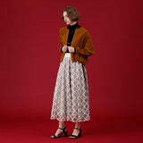 チュールダイヤ×ドットフロッキースカート