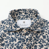 コーデュロイフラワープリントシャツ【Made in Japan】