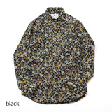 コーデュロイフラワープリントシャツ【Made in Japan】