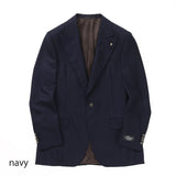 BELVEST Ⅰボタンピーク無地ジャケット【Made in Italy】