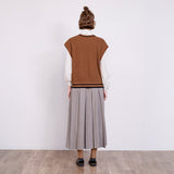 シアーストライプボウタイブラウス