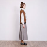 7G畦ライン入りVネックベスト