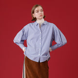 ロンストボリューム袖シャツ