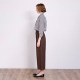 杢調タックセミワイドパンツ