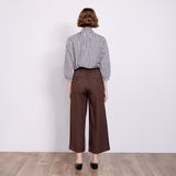 杢調タックセミワイドパンツ