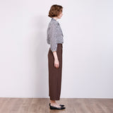 杢調タックセミワイドパンツ