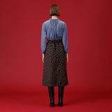 レオパードジャガードタックスカート