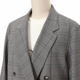 グレンチェックダブルジャケット