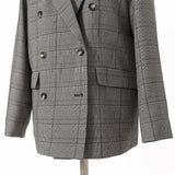 グレンチェックダブルジャケット