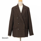 グレンチェックダブルジャケット