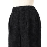 カットジャガードワイドパンツ