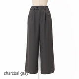 杢調タックセミワイドパンツ