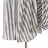 サッカーストライプボウタイブラウス