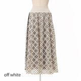 チュールダイヤ×ドットフロッキースカート