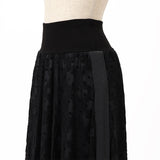 チュールダイヤ×ドットフロッキースカート