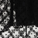 チュールダイヤ×ドットフロッキースカート