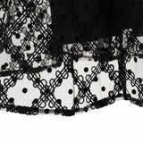 チュールダイヤ×ドットフロッキースカート