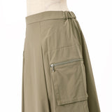 撥水タフタカーゴフレアスカート