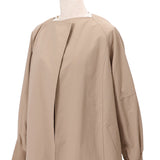 袖リブバックベルトコート