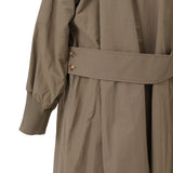 袖リブバックベルトコート